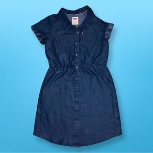 LEVIS Dress Youth Denim Short sleeve western dress